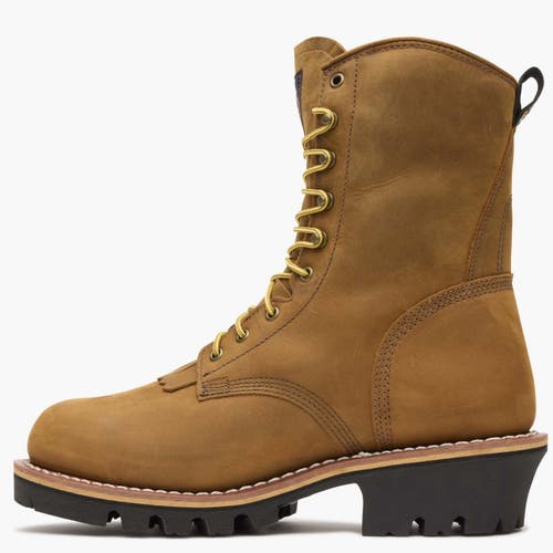 Georgia Boot Waterproof Steel Toe Waterproof 400g Insulated Logger Boot In Brown
