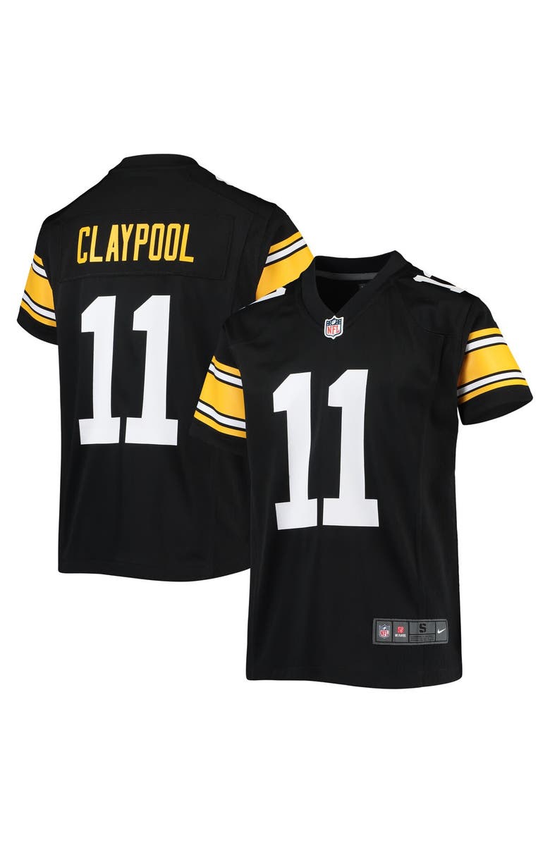Nike Youth Nike Chase Claypool Black Pittsburgh Steelers Alternate Game Jersey, Alternate, color, 