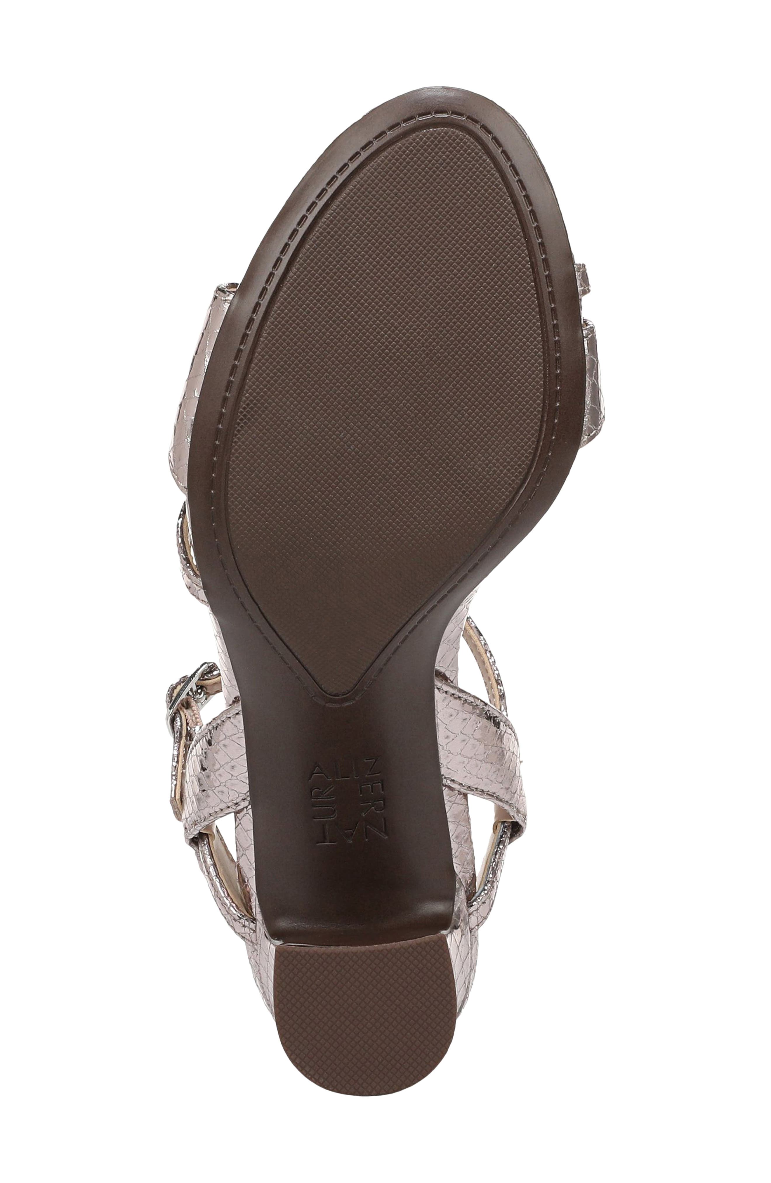 Trey Ankle Strap Sandal, Alternate, color, PEWTER
