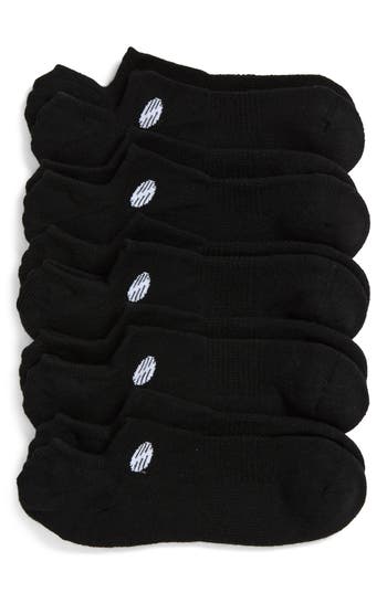 Z By Zella 5-pack No-show Sport Liner Socks In Black