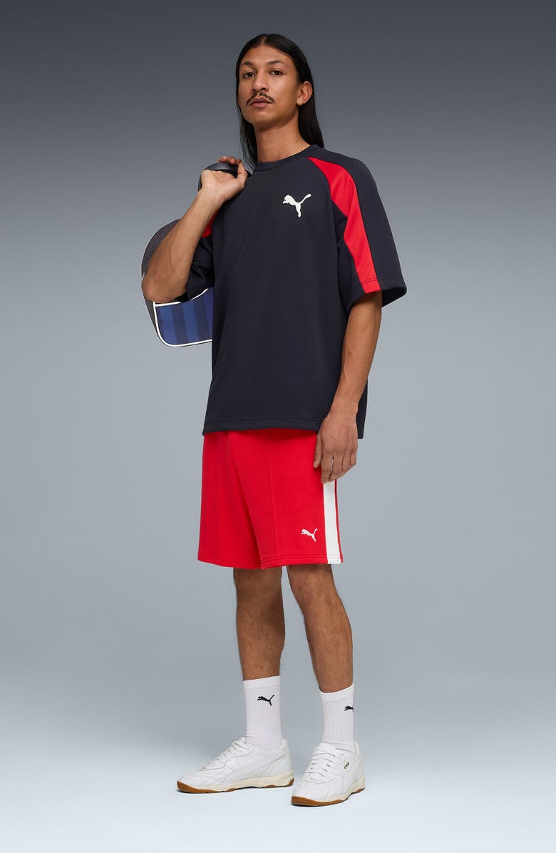 PUMA T7 Relaxed Shorts, Alternate, color, For All Time Red