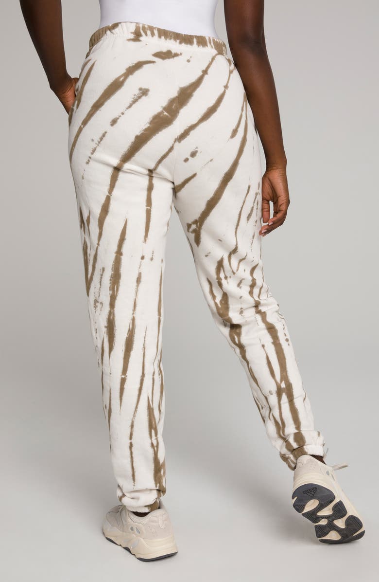 Good American Boyfriend Sweatpants, Alternate, color, Putty Tie Dye001