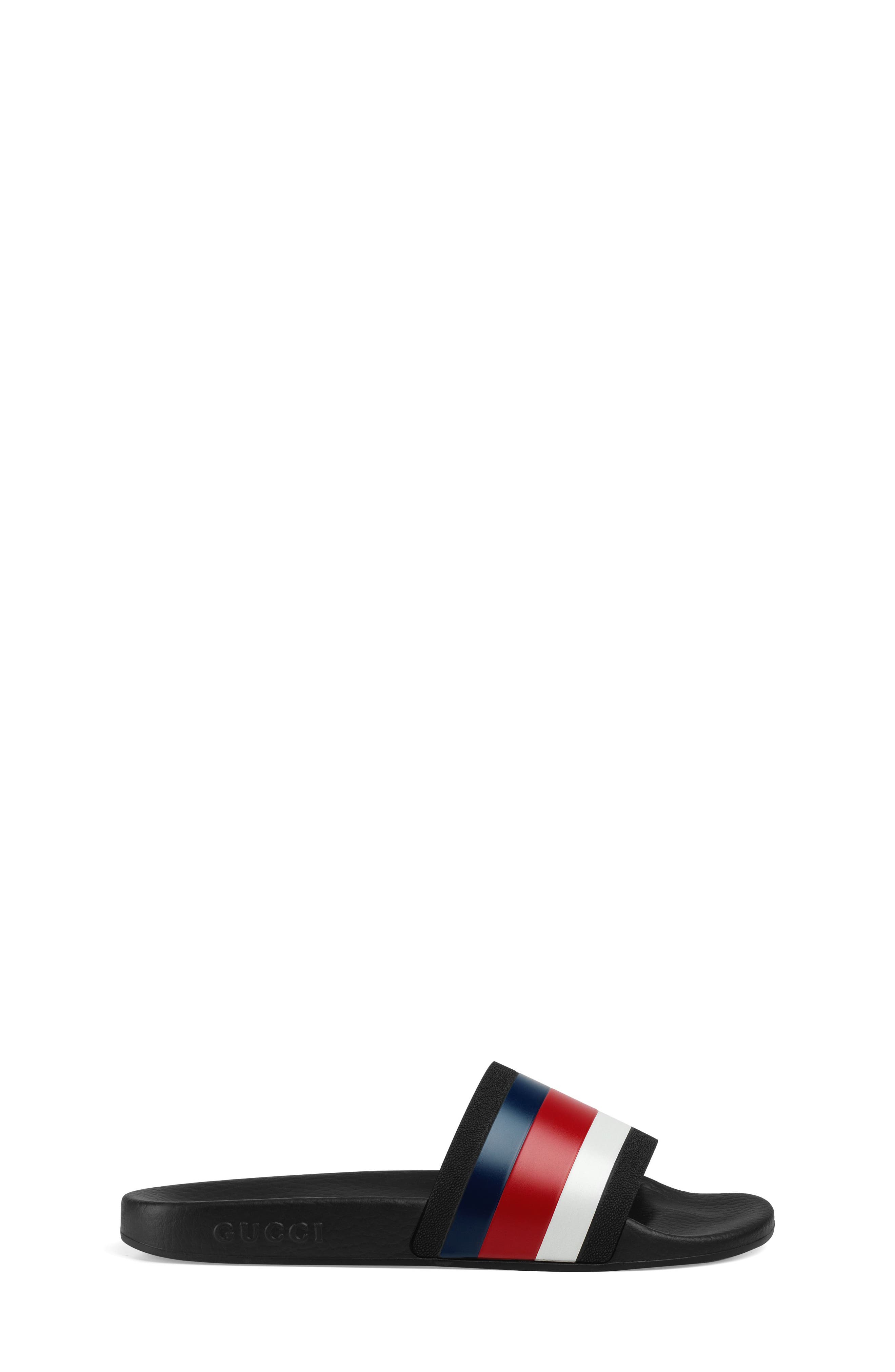 Pursuit Slide Sandal, Alternate, color, RED/ WHITE/ BLUE