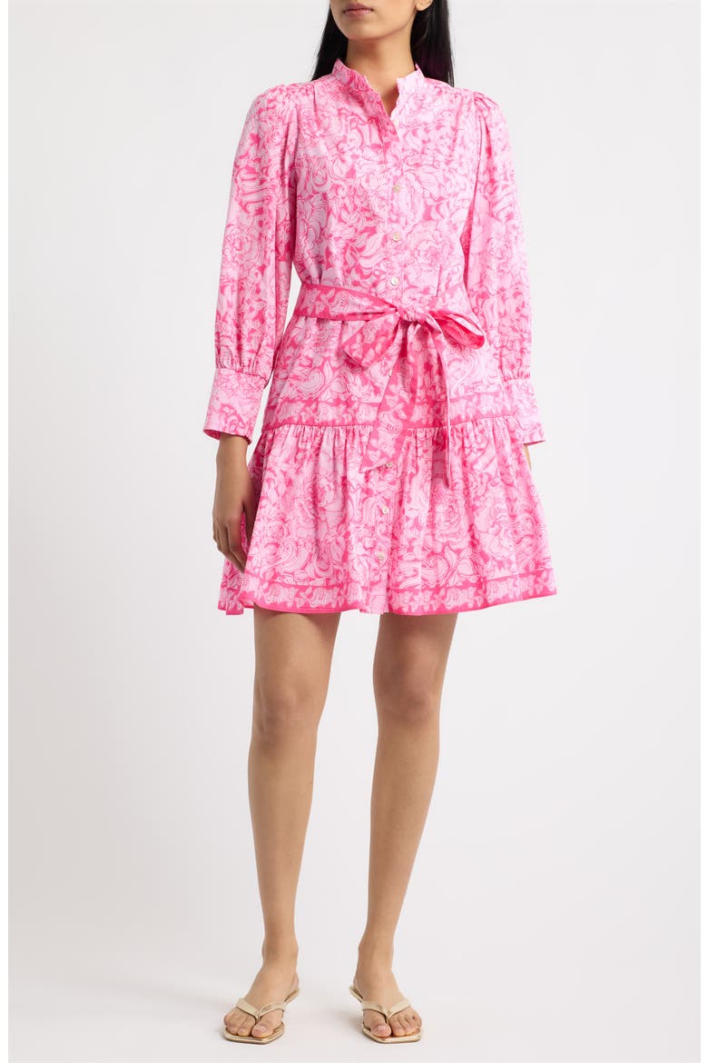 Drena Cotton Shirtdress, Main, color, A ROSE BY ANY OTHER NAME
