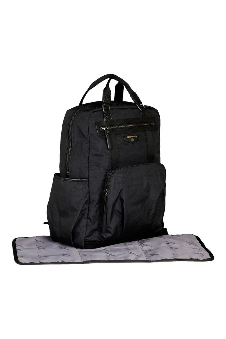 Courage Backpack Diaper Bag, Alternate, color, BLACK