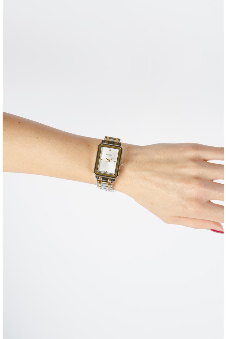 Eirini Two-Tone Bracelet Watch, 25mm x 33mm, Alternate, color, TWO TONE