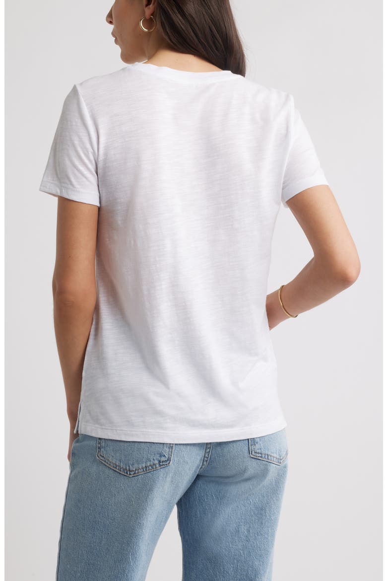 Cotton & Modal T-Shirt, Alternate, color, WHITE