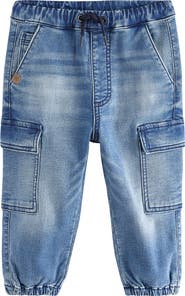 NEXT Kids' Baggy Cargo Jogger Jeans