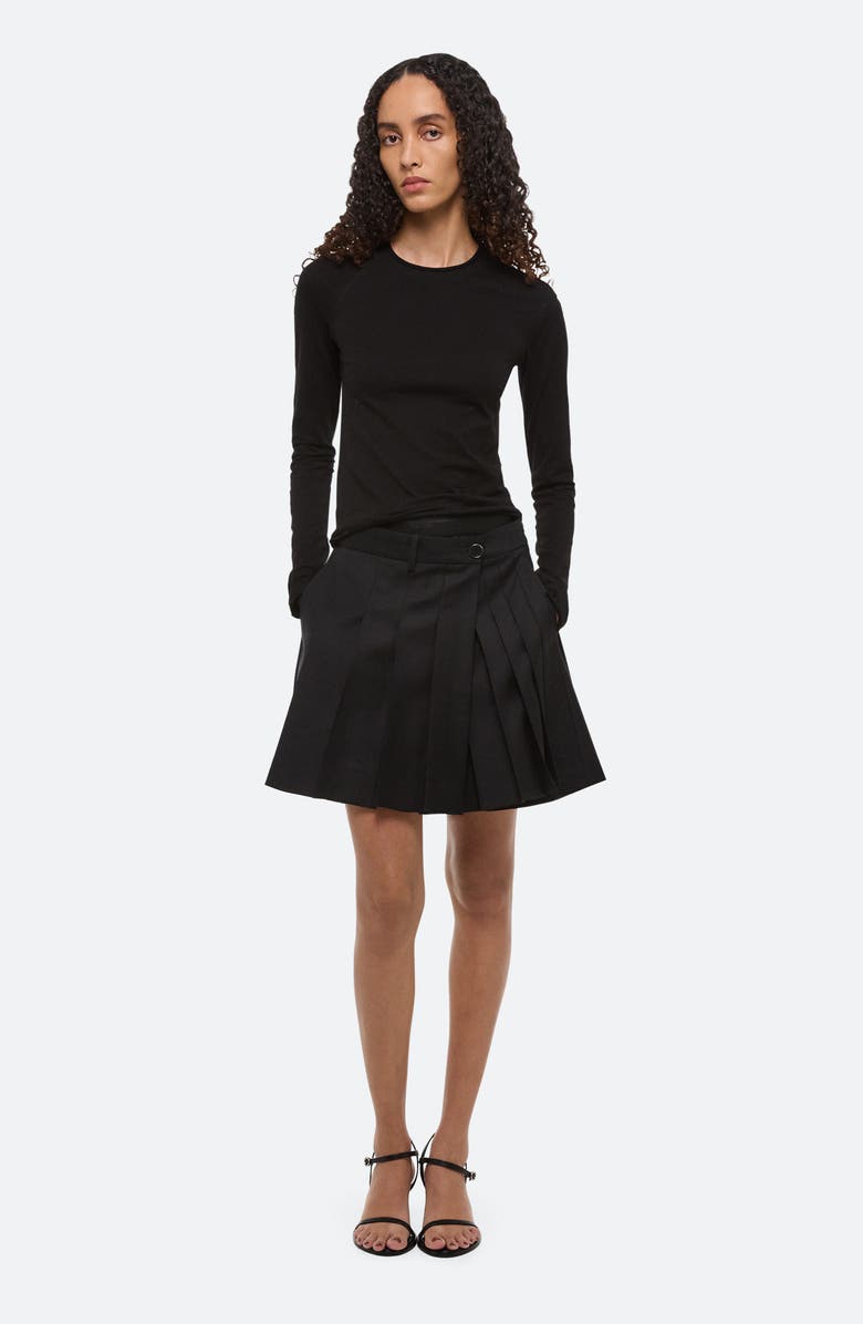 Helmut Lang Twisted Jersey Top, Alternate, color, Black