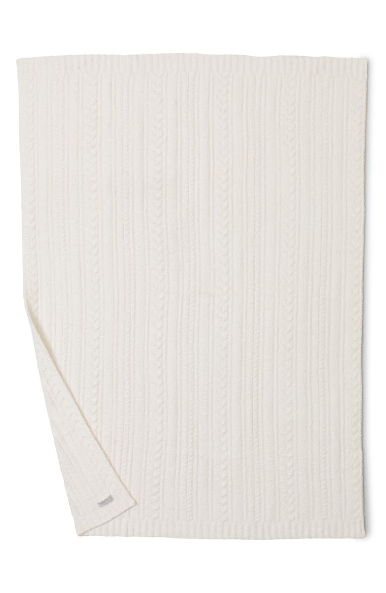 Barefoot Dreams<sup>®</sup> CozyChic<sup>®</sup> Cable Throw Blanket, Alternate, color,