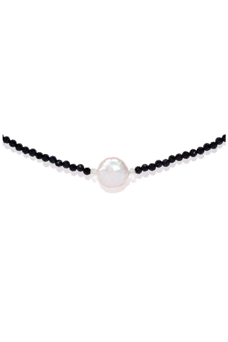 Palawan Pearl Beaded Necklace, Main, color, GOLD/PEARL