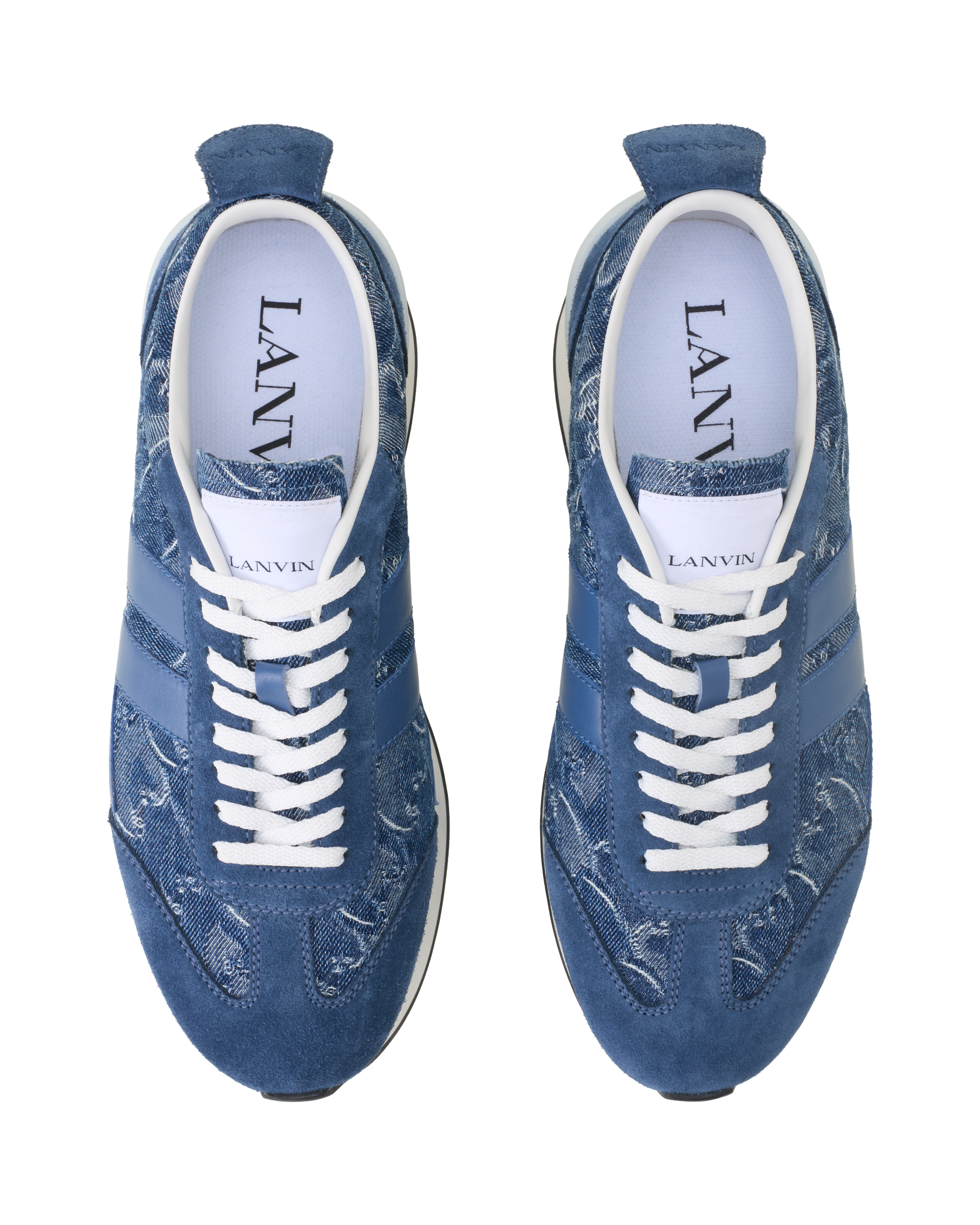 Lanvin Lunar Year Bumpr Sneakers In Denim, Alternate, color, Blue
