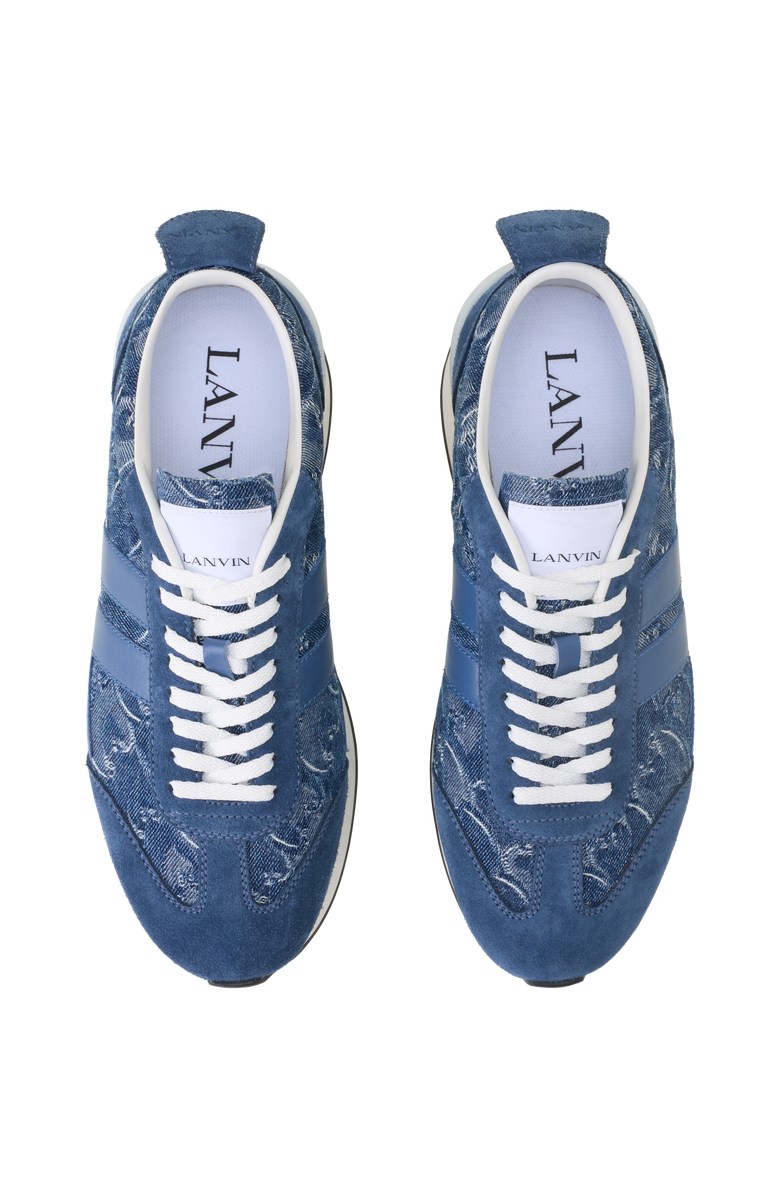Lanvin Lunar Year Bumpr Sneakers In Denim, Alternate, color, Blue