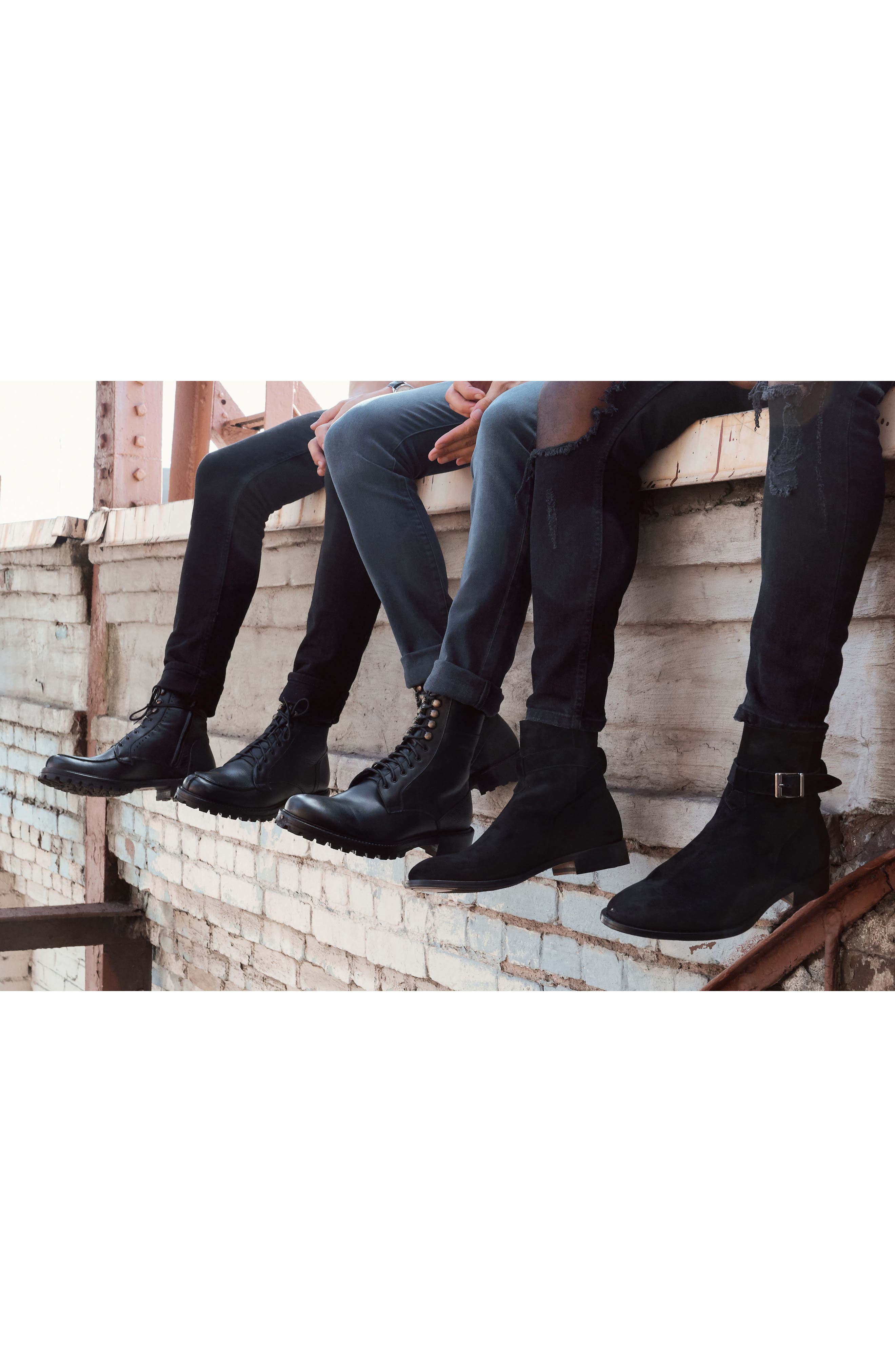 Ankari Floruss ANKARI-FLORUSS Plain Toe Combat Boot, Alternate, color, 