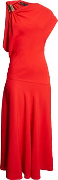 Proenza Schouler Rue Asymmetric Matte Crepe Dress