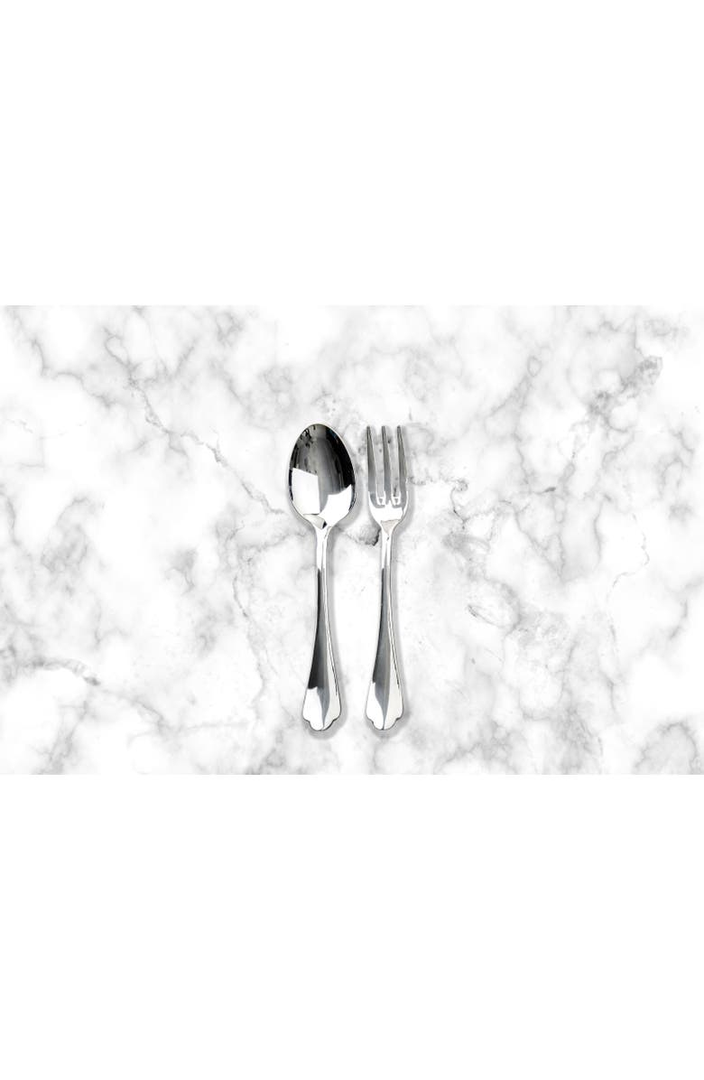 Mepra Dolce Vita Serving Set - 2 Pieces, Alternate, color, Silver