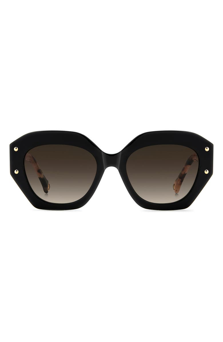 Carolina Herrera Her 53mm Gradient Square Sunglasses, Main, color, 