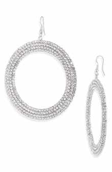 Tasha Crystal Pavé Ring Drop Earrings