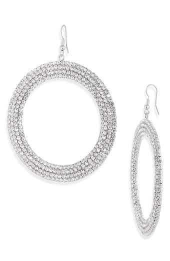 Tasha Crystal Pavé Ring Drop Earrings