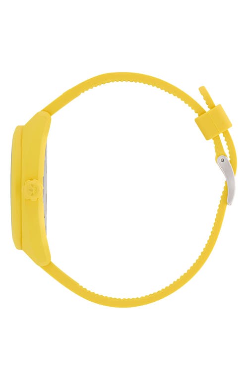 Adidas Originals Adidas Ao Street Resin Strap Watch In Yellow