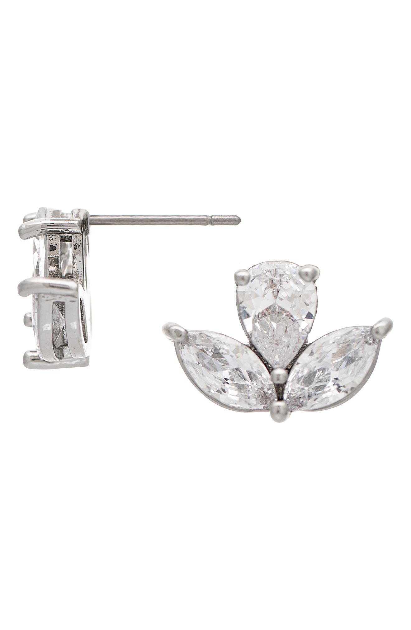 Rivka Friedman Cubic Zirconia Marquis Stud Earrings In Cz