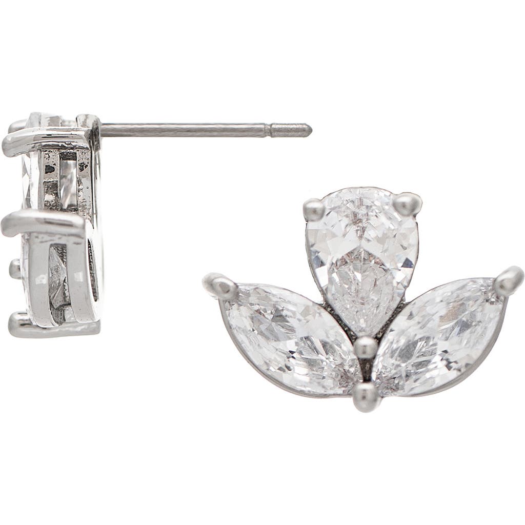Rivka Friedman Cubic Zirconia Marquis Stud Earrings In Cz