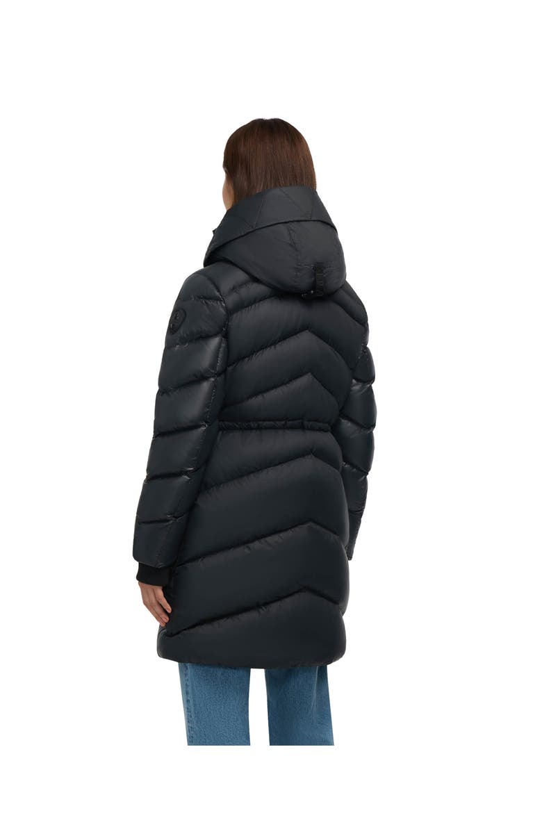 Saturn Mid-Length Quilted Puffer with Removable Hood, Alternate, color, Black