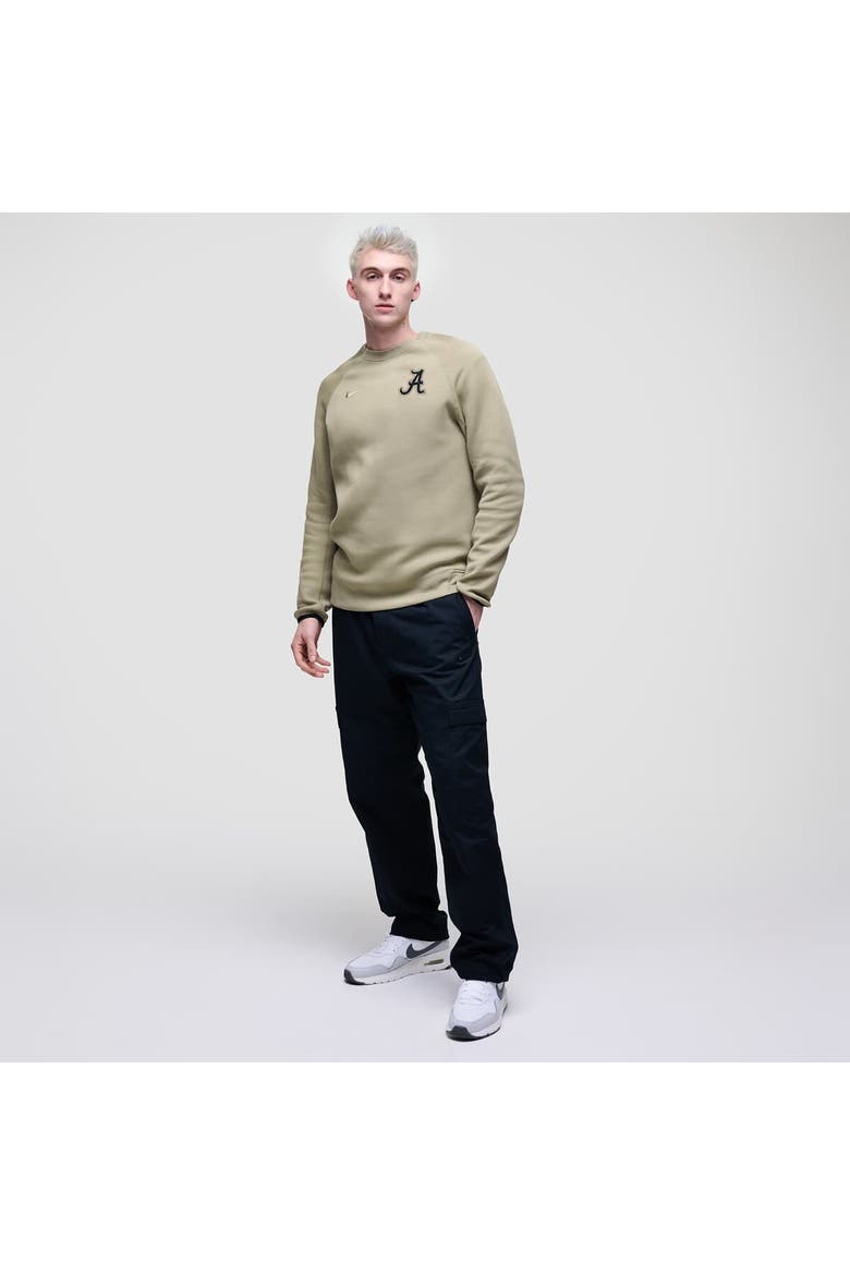 Men's Nike Olive Alabama Crimson Tide Tech Fleece Raglan Sweatshirt, Alternate, color, Olive