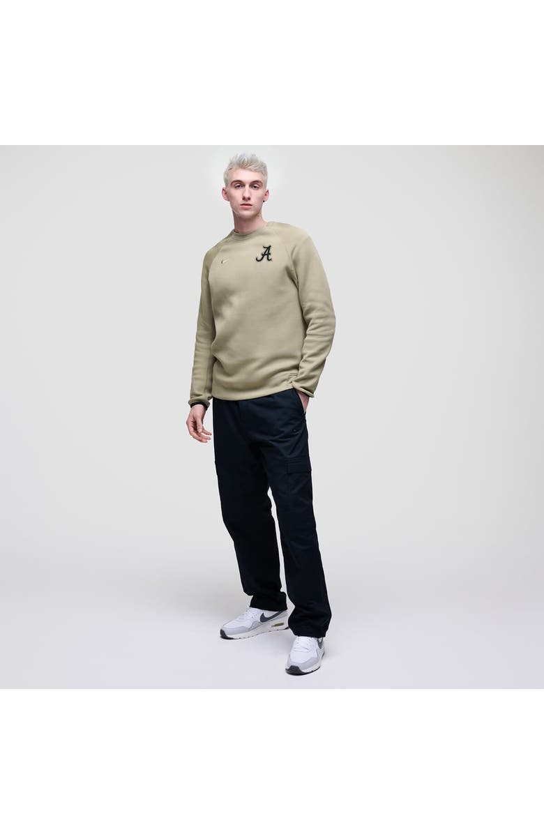 Nike Men's Nike Olive Alabama Crimson Tide Tech Fleece Raglan Sweatshirt, Alternate, color, Olive