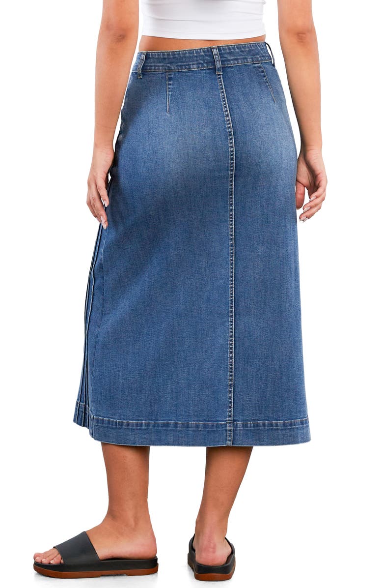 Wash Lab Denim For Keeps Denim Maxi Skirt, Alternate, color, Fab Blue
