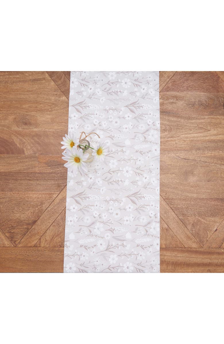 C&F Home Natural Botanical 100% Cotton Graphic Print Table Runner 14" x 72", Alternate, color, Brown
