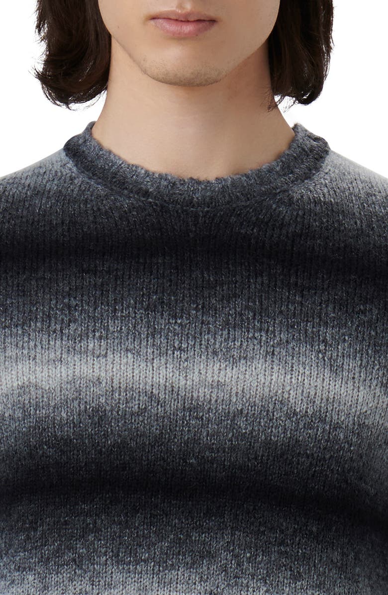 Bugatchi Gradient Stripe Sweater, Alternate, color, Zinc