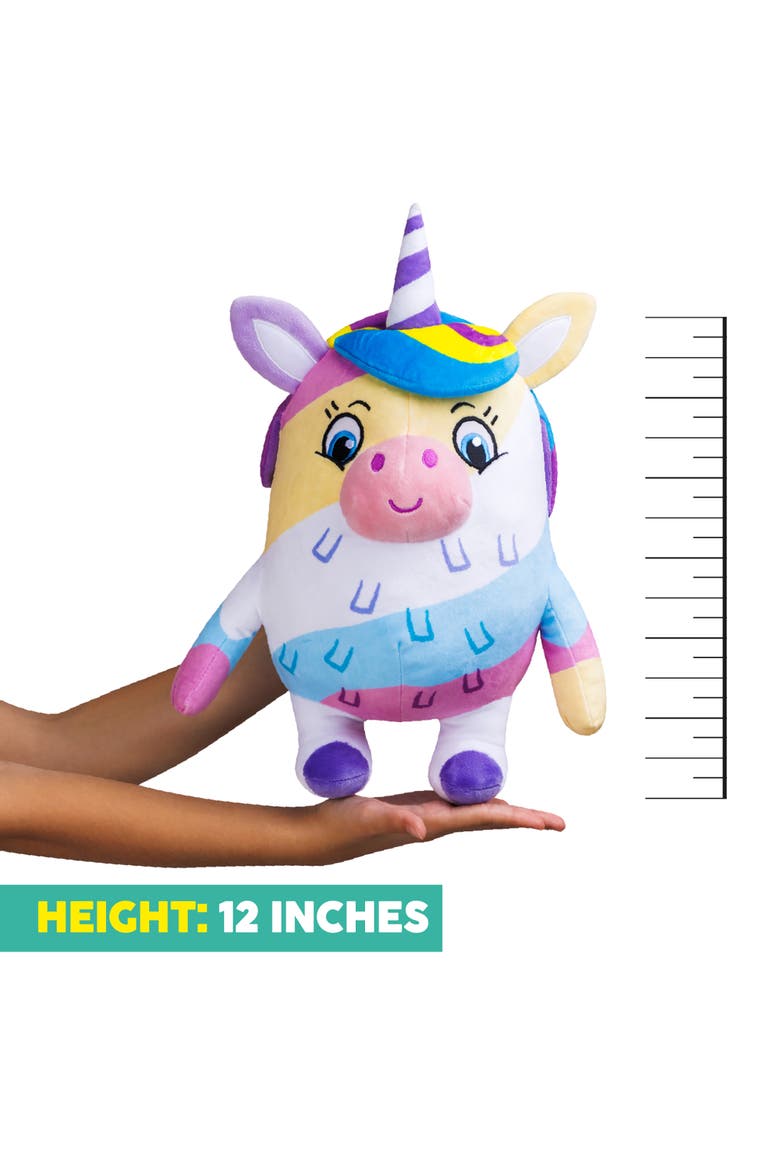 Huggable 12 Inch Plush Luna The Unicorn Series 1, Alternate, color, Multicolored
