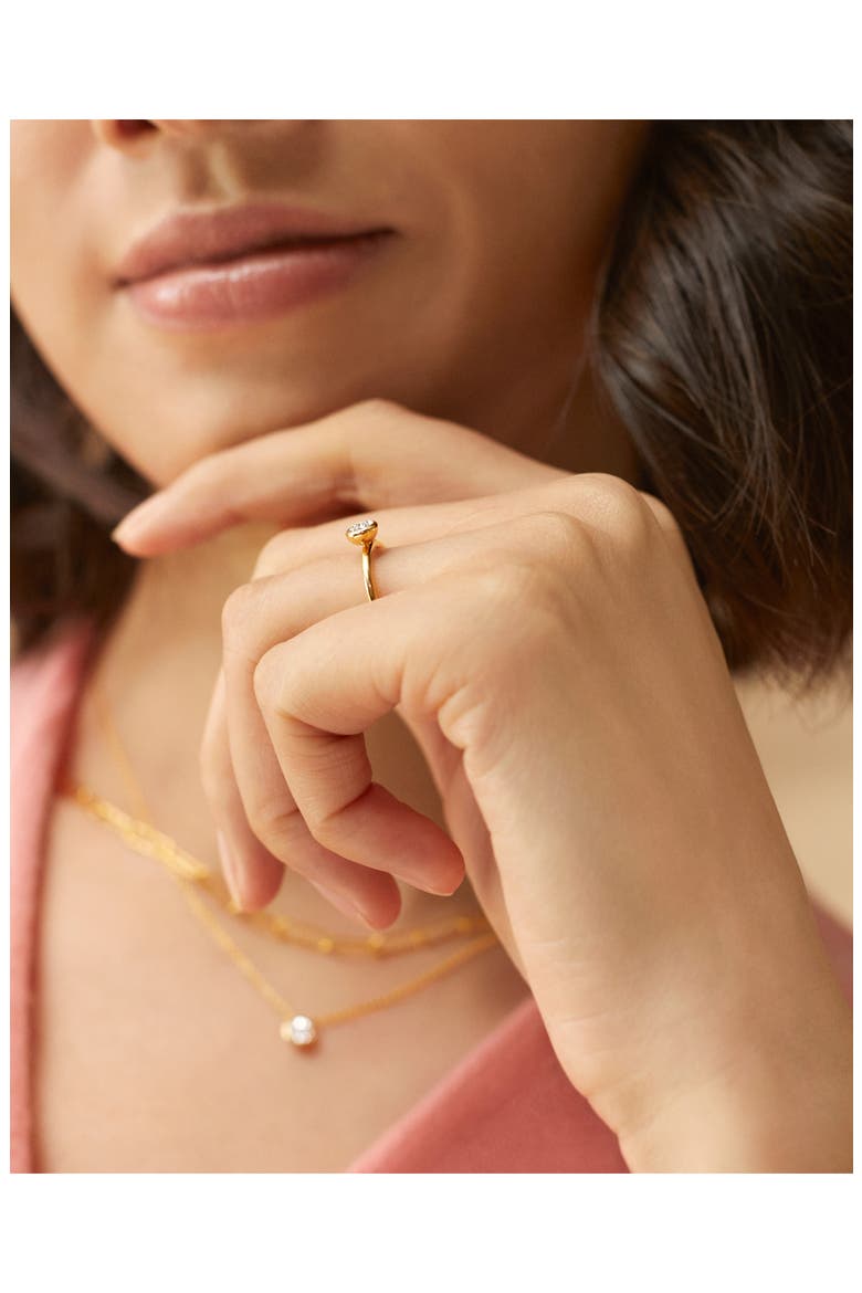 Essential Diamond Necklace, Alternate, color, GOLD