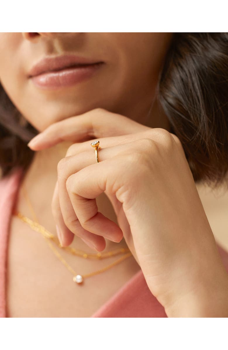 Monica Vinader Essential Diamond Necklace, Alternate, color, Gold