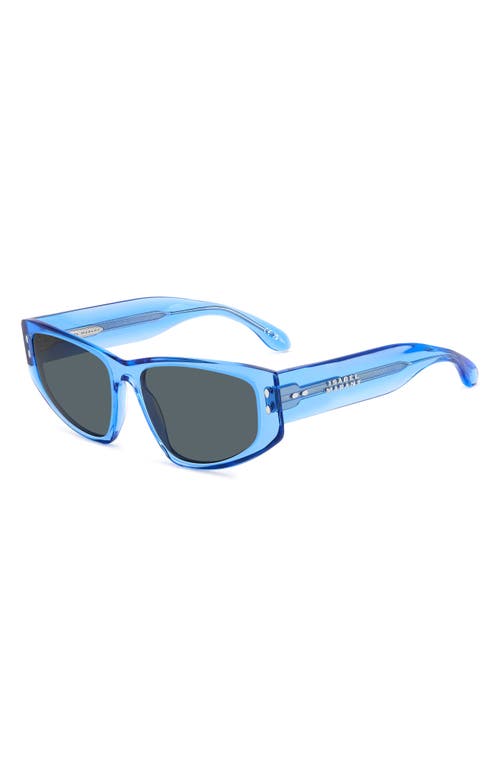 Isabel Marant 57mm Rectangle Sunglasses In Blue