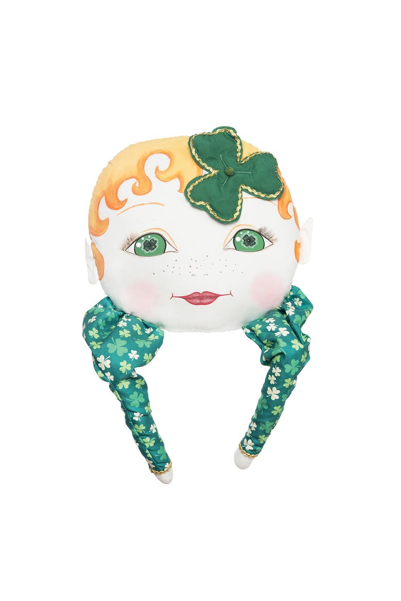 Ireland Zombinaland St. Patrick's Day Saint Pattys Decorative Soft Figurine Pillow, Main, color, Green