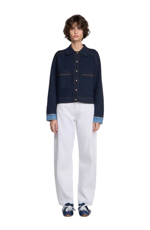Jacket-effect Cardigan