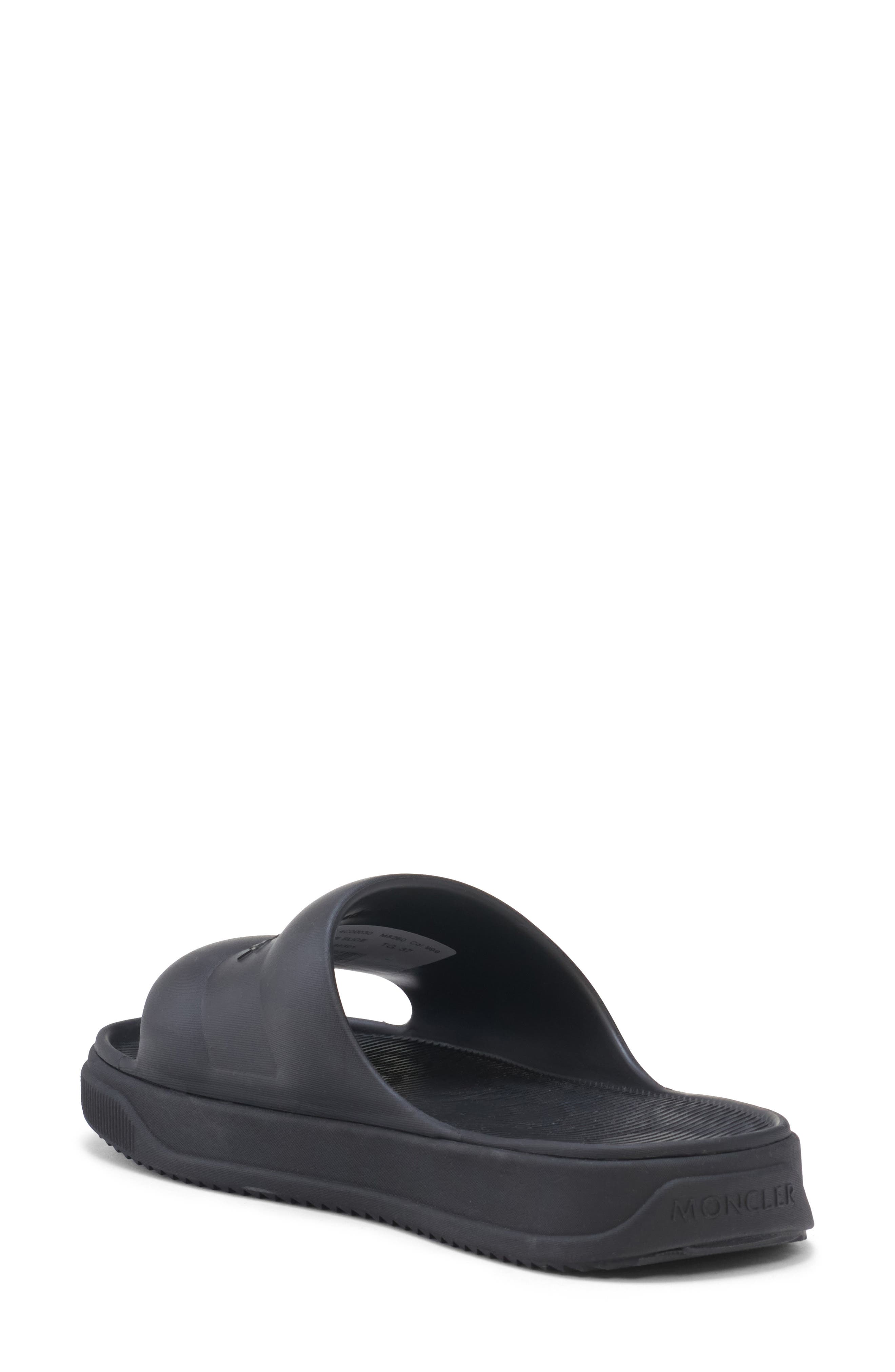 Moncler Altive Slide Sandal, Alternate, color, Black