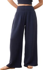 Marine Layer Sophia Double Cloth Wide Leg Pants