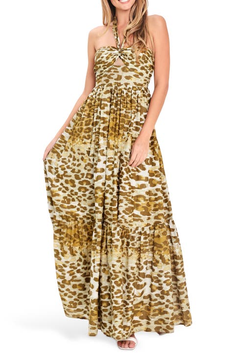 Halter Neck Maxi Dress