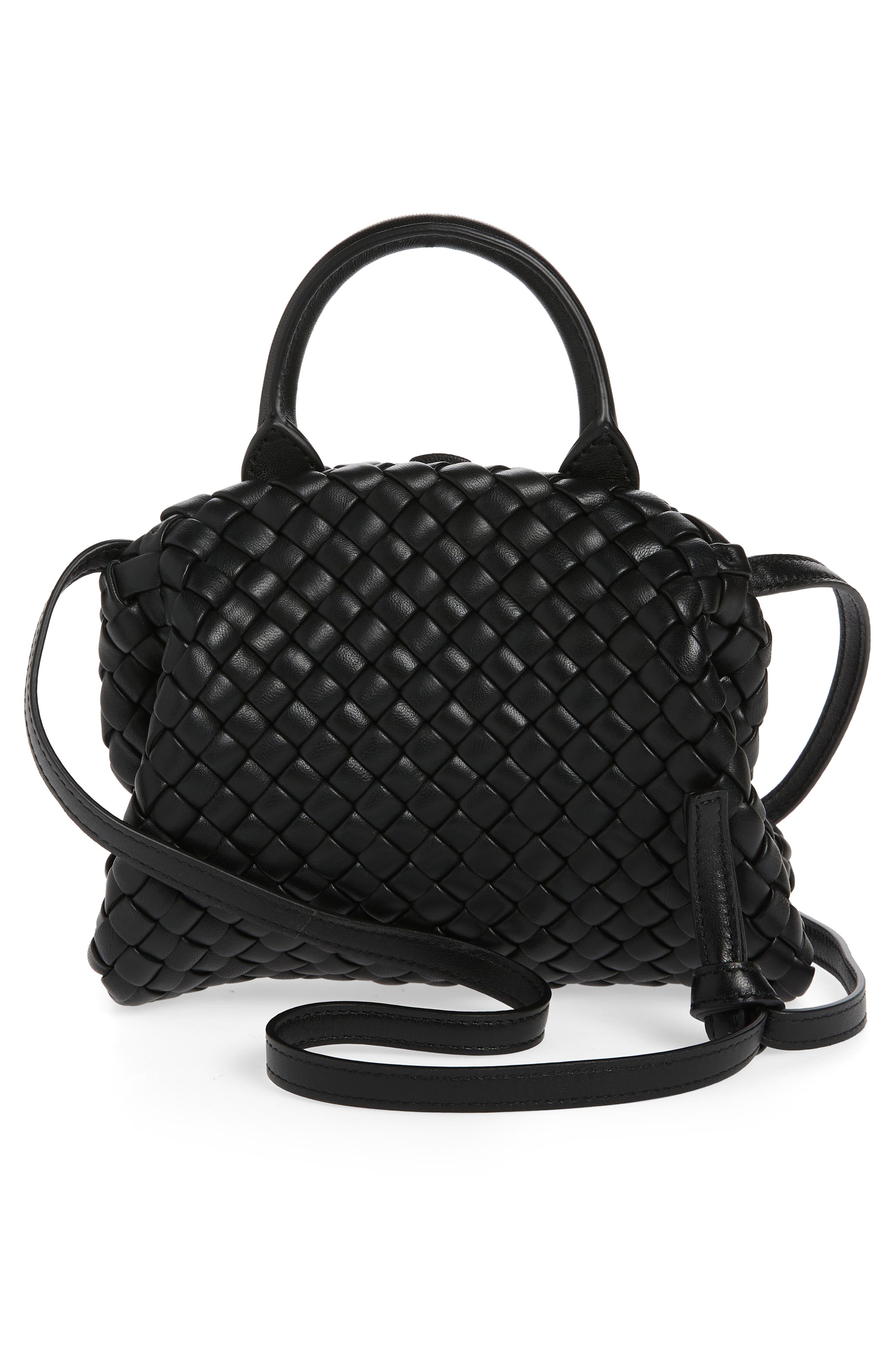 Bottega Veneta Mini Intrecciato Leather Top Handle Bag, Alternate, color, 