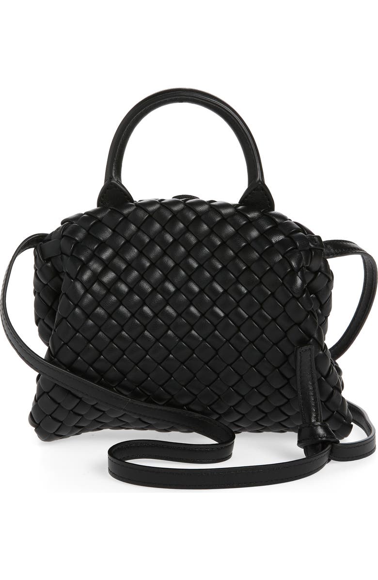 Bottega Veneta Mini Intrecciato Leather Top Handle Bag, Alternate, color,