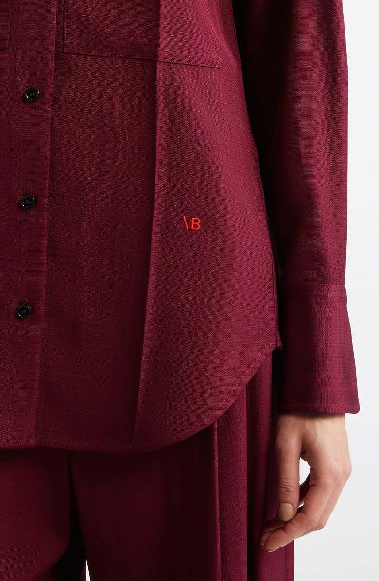 Victoria Beckham Utility Button-Up Shirt, Alternate, color, 