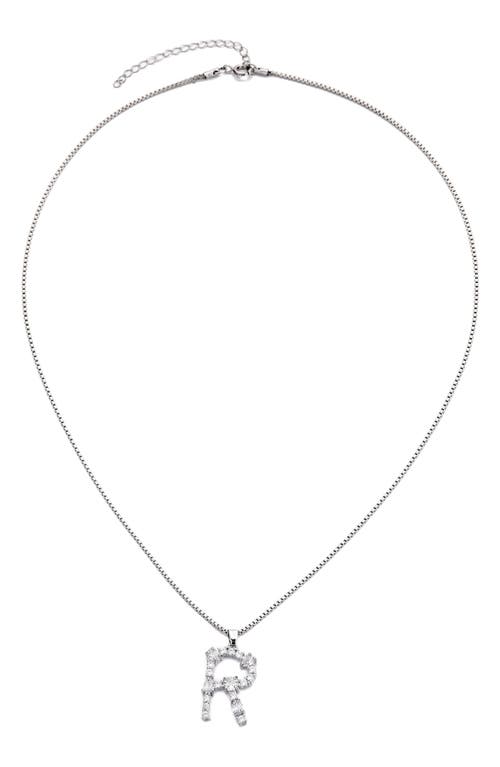 Adornia Mixed Crystal Initial Pendant Necklace