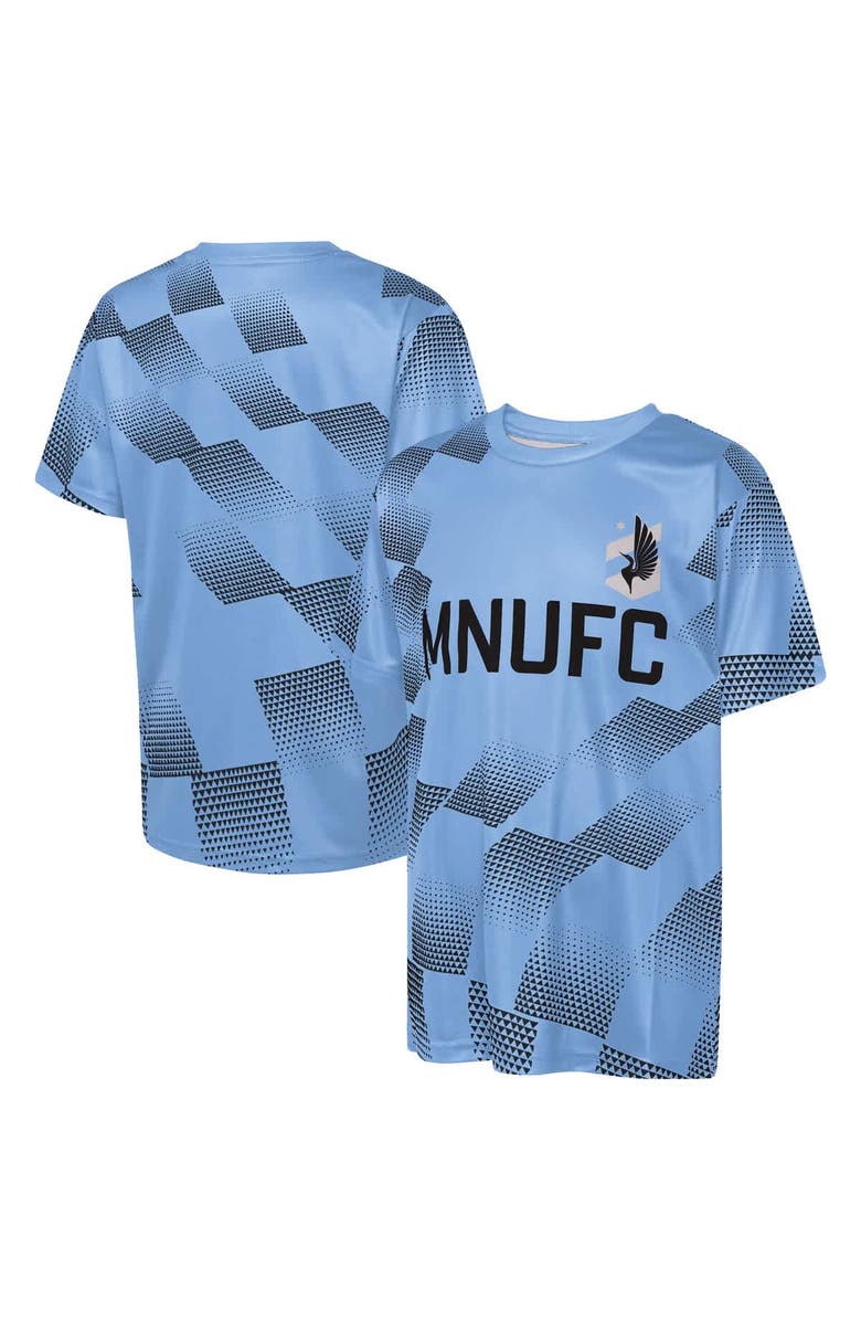 Outerstuff Youth Outerstuff  Light Blue Minnesota United FC Sheer Thrill T-Shirt, Main, color, Light Blue