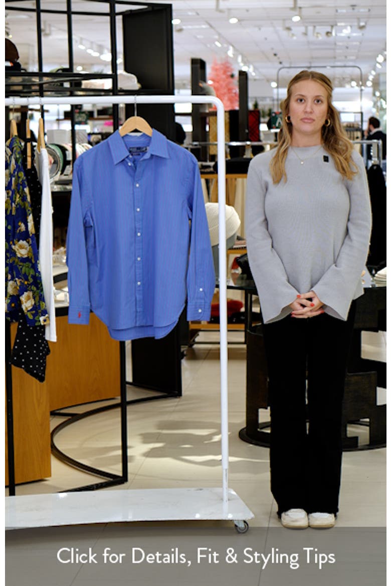 Stripe Button-Up Cotton Shirt video