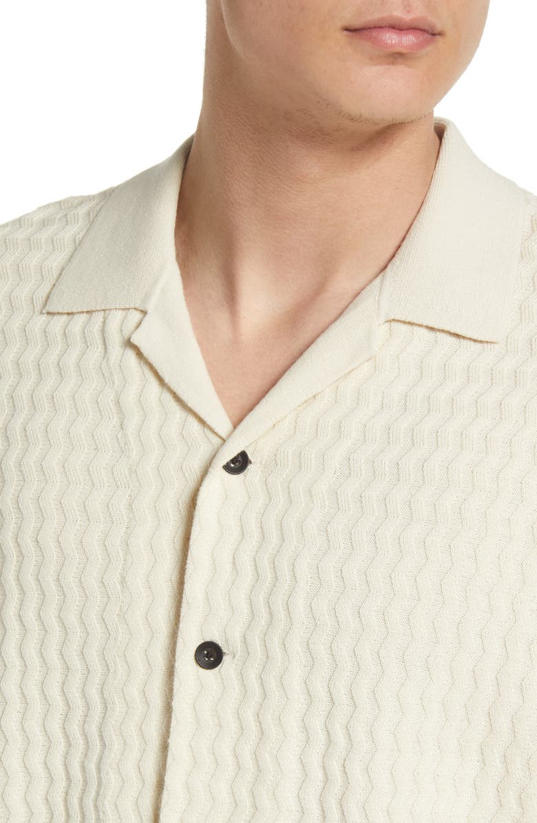 rag & bone Men's Avery Engineered Knit Organic Cotton Button-Up Shirt, Alternate, color, 