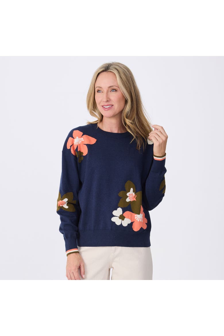 Blossom Floral Sweater, Main, color, spellbound