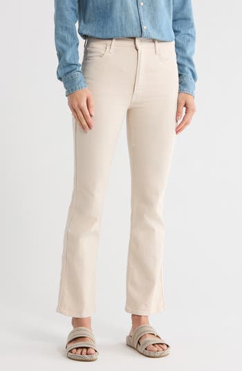 Mother Smokin' Double Flood Jeans In Neutral